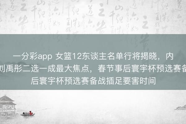 一分彩app 女篮12东谈主名单行将揭晓，内线强将张子宇和刘禹彤二选一成最大焦点，春节事后寰宇杯预选赛备战插足要害时间